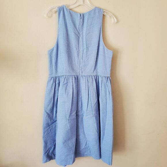 J. Crew Blue Scoop Neck Sleeveless Sundress - Picture 7 of 7